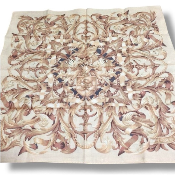 MCM Accessories - MCM Vintage Baroque Motif Scarf